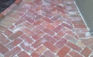 Beautifully paved garden path