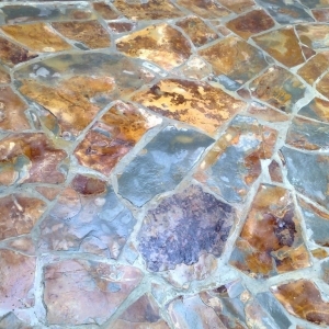 crazy paving slate driveway landscaping