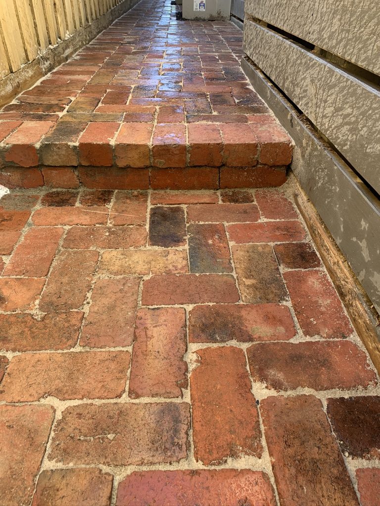 "Beautifully landscaped garden with stone pathways"
