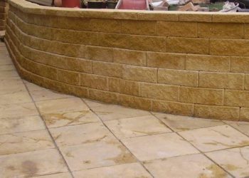 wall 5 brick wall concrete wall paving